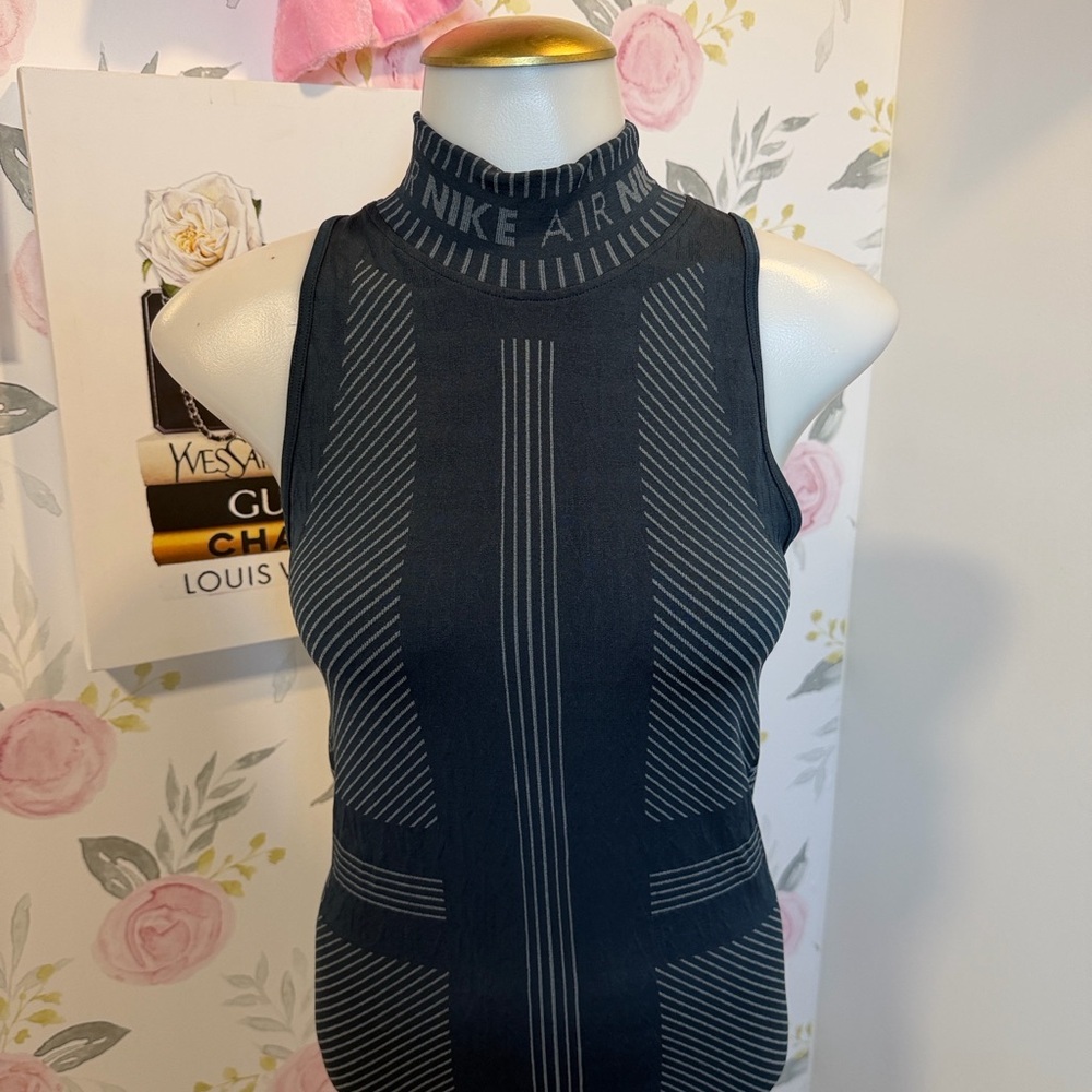 Nike Air Seamless Mockneck Dress Navy - Picture 5 of 7